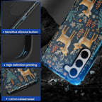 Case for Samsung Galaxy S23 Plus Case, Cute Christmas Reindeer Design Hybrid - Image 4