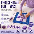 The Quilted Bear Rotating Cutting Mat 18" x 18" - Image 7