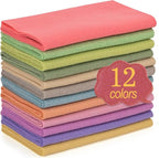 XSEINO 12 Rolls 8"x35" 1.4mm Thick Soft Felt Fabric Sheet 12 Assorted Morandi by XSEINOiscreating%EF%BC%81