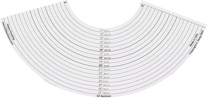 Darice Inch EZ Necklace Inch Necklace Sizer by Darice