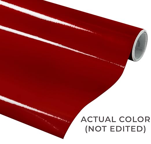 VViViD Burgundy Gloss DECO65 Permanent Adhesive Craft Vinyl - Image 2