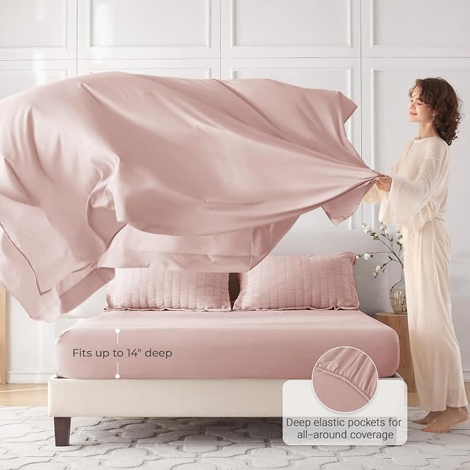 MUXHOMO 7 Pieces Full Comforter Set, Seersucker Bed in a Bag Full Size - Image 3