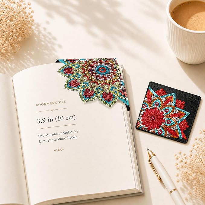 8 PC Diamond Art Corner Bookmarks Kit - Image 6