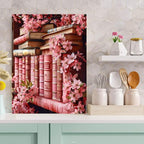 Meothan Diamond Art Kits for Adults Flowers Bookshelf Diamond Painting Kits for - Image 2