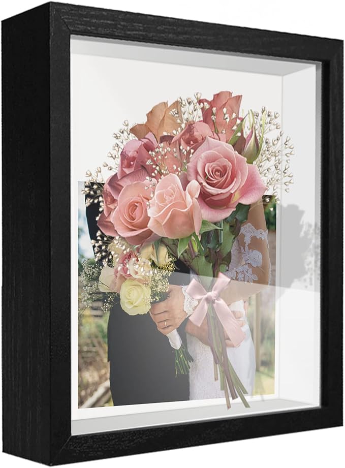 8.5x11 Shadow Box Frame with Letter Stickers, Graduation Memories Frame by TOUYINGER