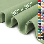 XSEINO Sage Green Large Felt Fabric 36" X 36 ", 1.4 mm Thick Soft Felt Fabric by XSEINOiscreating%EF%BC%81