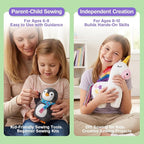 Avenir Sewing Kit for Kids Beginners My First Learn to Sew Craft, Plush Animal - Image 6