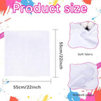 50 PCS 100% Cotton White Bandana bulk - Image 2