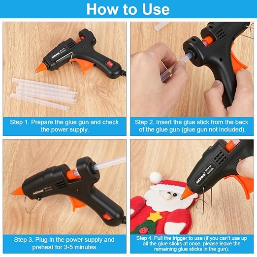 Ainiv 100 Pack Hot Glue Sticks, Mini Glue Sticks - Image 6