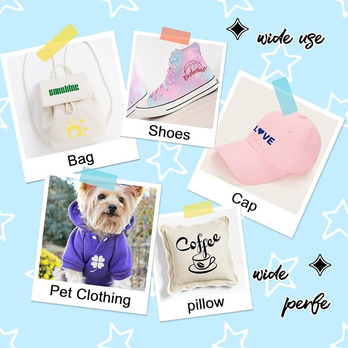 Flocked HTV Heat Transfer Vinyl, Flocked Iron on Vinyl - Image 9