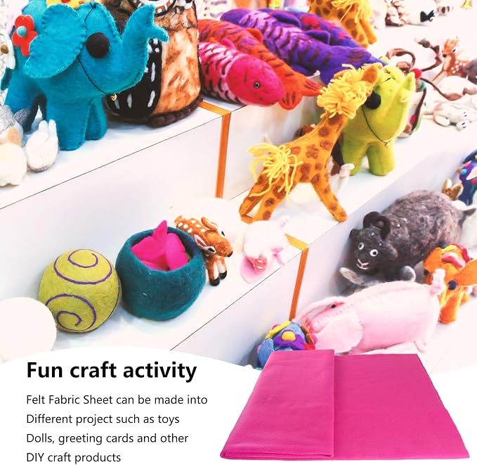 Jtnohx Color Felt, 1 Square Yard Felt Fabric, 1.4mm Thickness Flexible Craft - Image 7