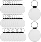 Homaisson Sublimation Keychain Blanks, Double-Sided PU Leather Keychains - Image 6