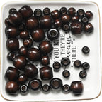 300Pcs Large Wooden Spacer Beads, BetterJonny Natural Wooden Beads Macrame - Image 7