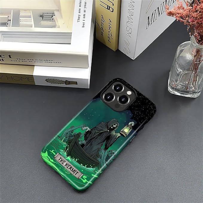 ZHEGAILIAN Case for iPhone 16 Pro Max, The Hermit Night Skull Durable - Image 4