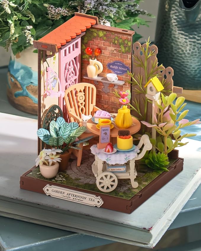 Rolife DIY Mini Building House Miniature Kit-Fancy Tea Yard, Miniature - Image 3