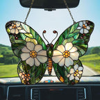 Daisy Fresh Butterfly Acrylic Suncatcher Stained Glass Effect Window Car - Image 5