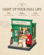 Rolife DIY Mini Building House Miniature Kit-Century Post Office, Miniature - Image 8