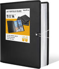 Nicpro 11x14 Art Portfolio Folder, 30 Pockets Display 60 Pages Art Painting by Nicpro