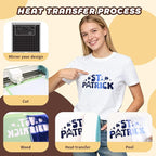 Heat Transfer Vinyl Sheets 12"x10" – Metallic Heat Transfer Vinyl Multicolored - Image 3