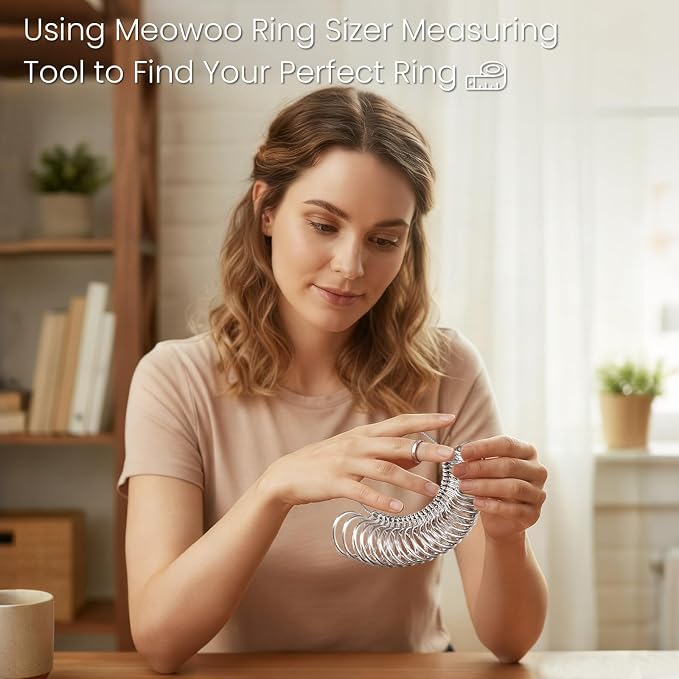 Meowoo Ring Sizer Measuring Tool Set, Ring Gauges - Image 7
