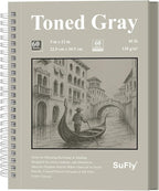 SuFly Gray Sketchbook 9" x 12" by SuFlyDirect