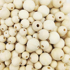 300pcs 10MM Wood Beads Natural Unfinished Round Wooden Loose Beads Wood Spacer - Image 4