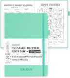 Premade Bullet Dotted Journal Notebook, Pre-made Dot Grid Journaling by SIMSIMY