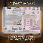 Miniature Living Room DIY Kit – 92Pcs 1:24 Scale Dollhouse Furniture - Image 5
