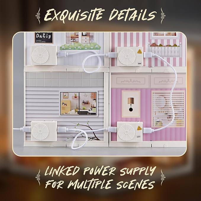 Miniature Living Room DIY Kit – 92Pcs 1:24 Scale Dollhouse Furniture - Image 5