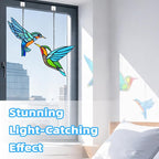 2 Packs Hummingbird Stained Glass Window, Real Handmade Stained Glass Window - Image 4