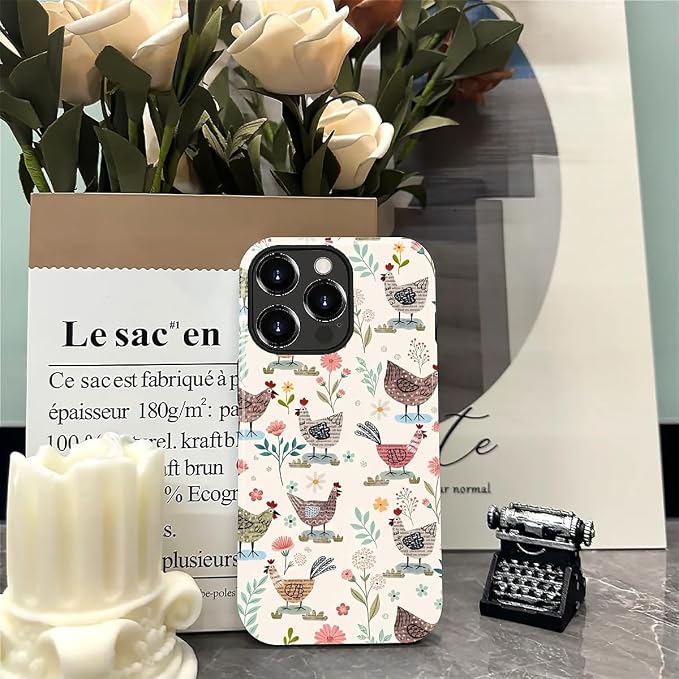 ZHEGAILIAN Case for iPhone 15 Pro, Chicken Farmhouse Animal Rooster Durable - Image 7