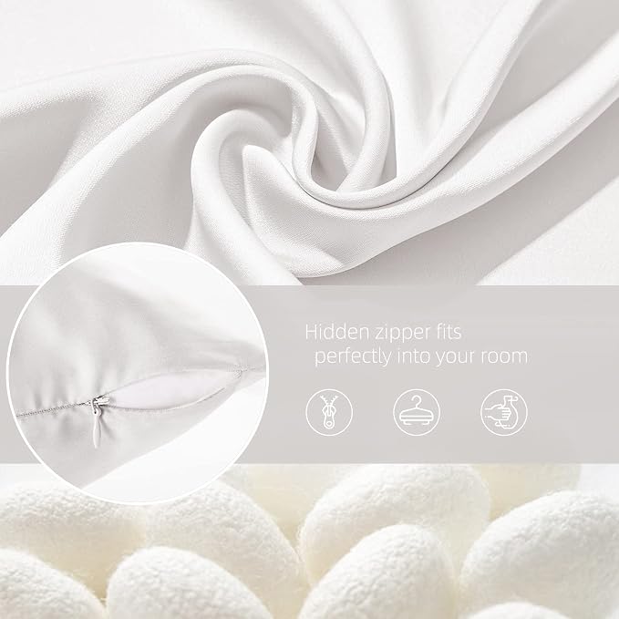 Silk Pillowcase for Hair and Skin Mulberry Silk Pillowcase Soft Breathable - Image 6