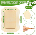 VOKOY 40 Pack Wooden Picture Frames - Image 2