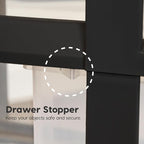 IRIS USA Plastic Drawer Storage Organizer Rolling Cart, - Image 4
