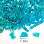 1.3 LB Teal Crushed Sand Broken Fire Glass Pieces - Image 5