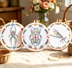 Armindou Hand Embroidery Kits for Beginners Adults, Insect Flowers Embroidery - Image 7