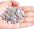 Onwon 144 Pieces SS40 / 8mm Clear Crystal Flat Back Brilliant Round Rhinestones - Image 2