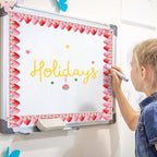 FYSUIMU 65.6 Ft Strawberry Bulletin Board Borders Summer Red Pink Bow - Image 6