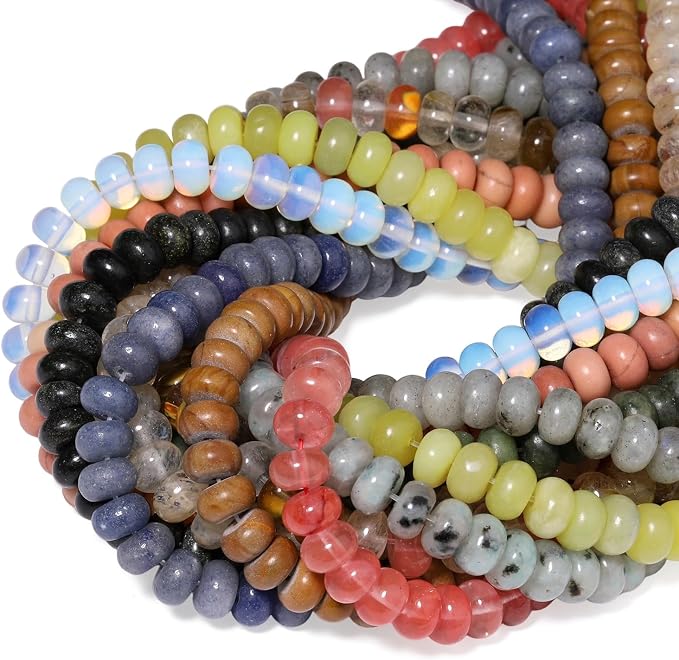 Songxi 5x8mm Natural Kambaba Jasper Stone Rondelle Beads, Gemstone - Image 7