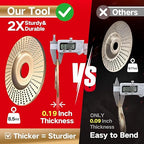 Pomsare 3PCS Angle Grinder Polishing Pad, Wood Carving Disc Set - Image 2
