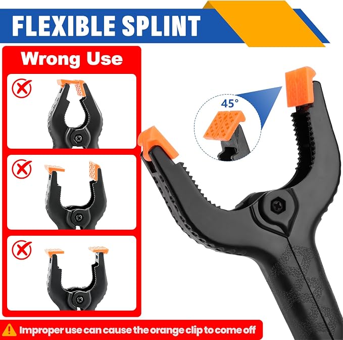 10 Pack 6 inch Plastic Spring Clamps, Backdrop Clips, Plastic Clamps - Image 4