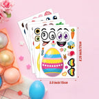 24 Sheets of Easter Stickers for Kids: 6 Unique Colorful Eggs Designs for - Image 3