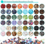 PAXCOO 2278Pcs Crystal Beads for Jewelry Making Supplies, 48 Colors Ring Making - Image 5