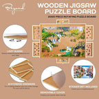 2000 Piece Wooden Jigsaw Puzzle Board 41.5" x 30" - Image 2