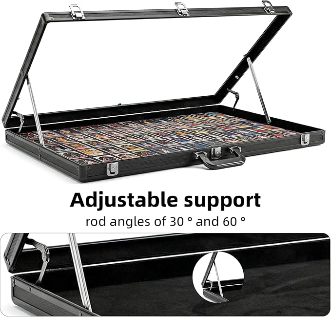 Portable Card Show Display Case 34"x22", Aluminum Trade Show Display Case - Image 2