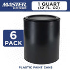 Master Elite 1 Quart Empty Plastic Paint Can Bucket, 32 fl. oz. All-Plastic - Image 2