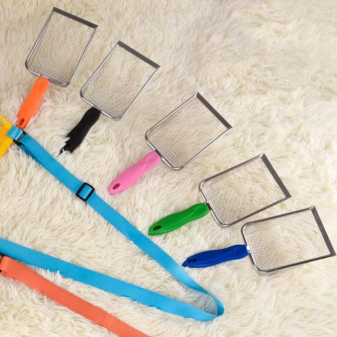 MUYIZI Beach Mesh Shovel with Mesh Shell Bags, Kids Filter Sand Scooper - Image 7
