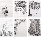 6Pcs Flower Snowflake Plastic Embossing Folder DIY Craft Template Molds Stamp by QSZKeer