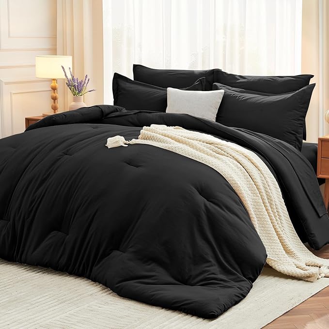 MUXHOMO 5 Pieces Twin XL Comforter Set, Soft Bed in a Bag Twin XL Size by MUXHOMO