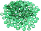 2 lb Green Glass Beads for Vases, Glass Pebbles by Unknown